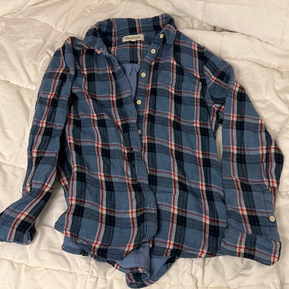 Madewell Plaid Top